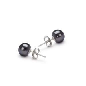 NWOT Freshwater Cultured Pearl Earring Pair / Black